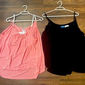 2 Old Navy Maternity Sunday Sleep Ultra-Soft Nursing Cami Top Both are Size XL